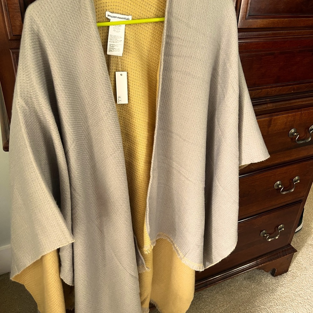 Wrap sweater, Amazon essentials, new with tags